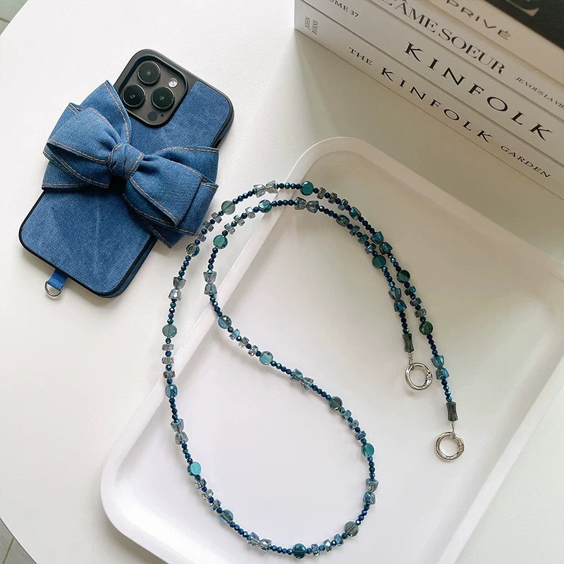 Bow Jean Phone case and chains