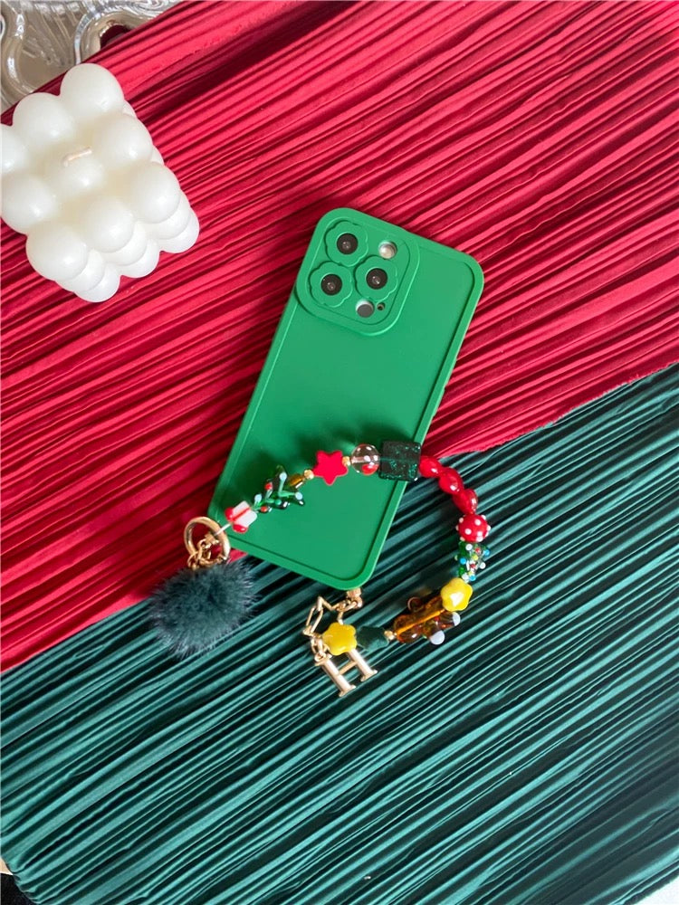 Christmas phone case and chain