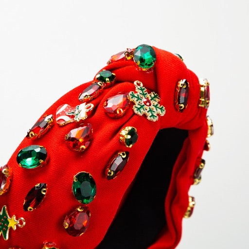 Christmas gem headband