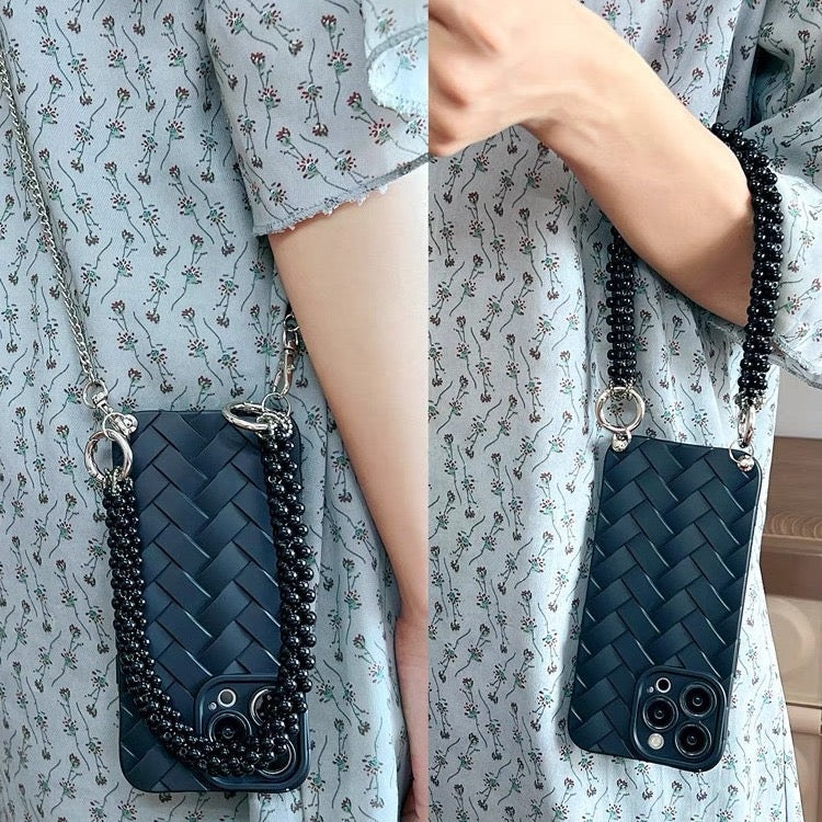 Braided phone case and chain