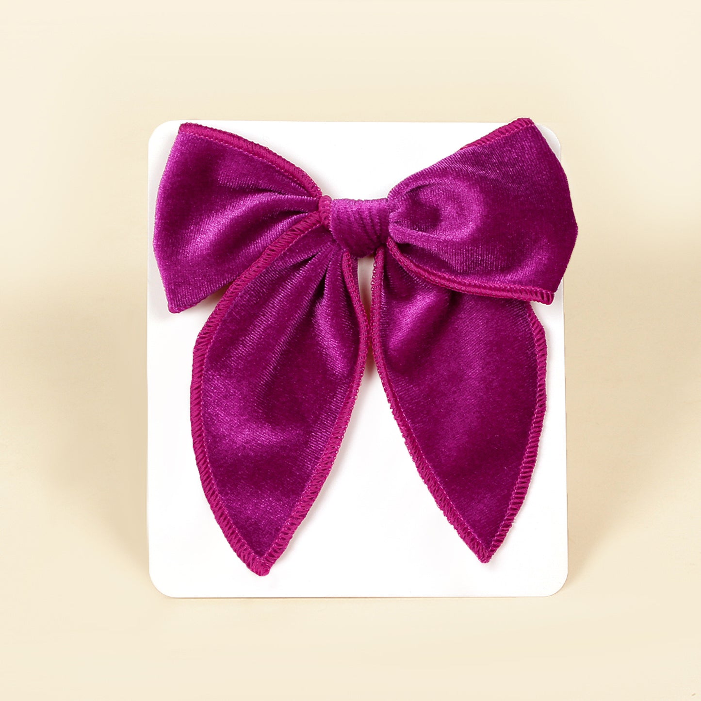 Silk velvet bow