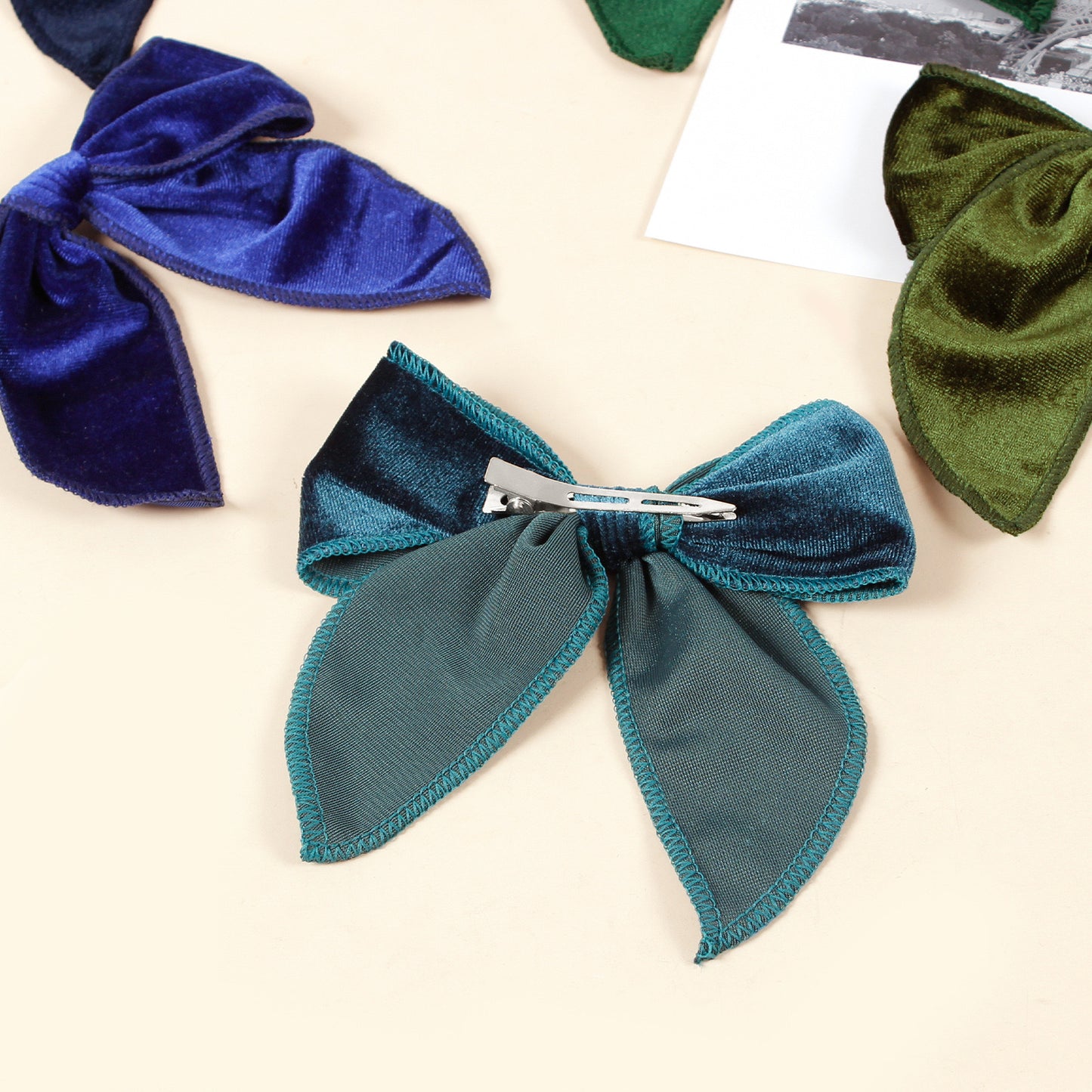 Silk velvet bow