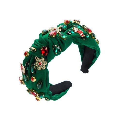 Christmas gem headband