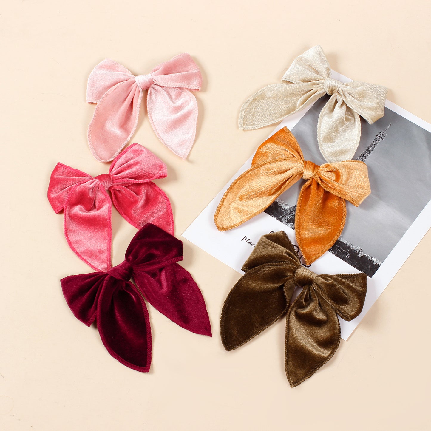 Silk velvet bow