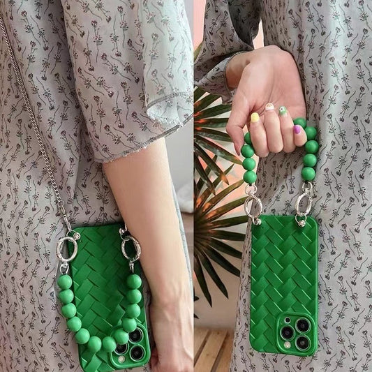 Braided phone case and chain