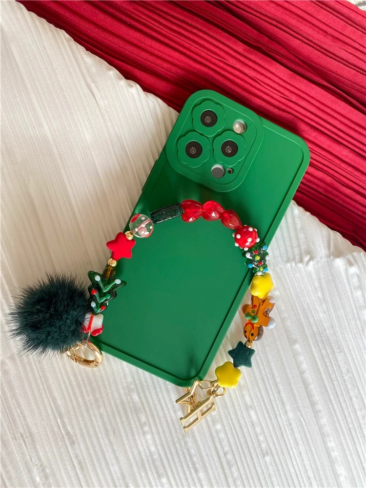 Christmas phone case and chain